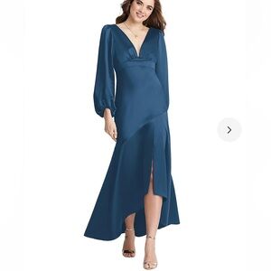 Lovely Asymmetrical Drop Waist High-Low Slip Dress Size 12 NWOT